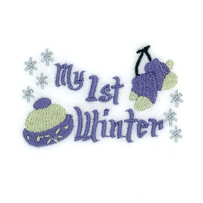 My 1st Winter Machine Embroidery Design