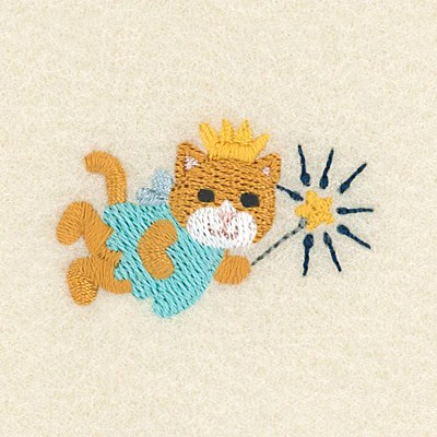 Tooth Fairy Cat Machine Embroidery Design