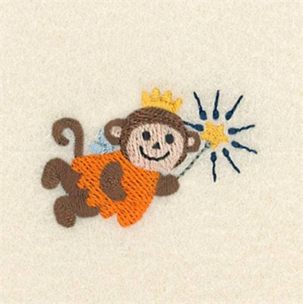 Picture of Tooth Fairy Monkey Machine Embroidery Design