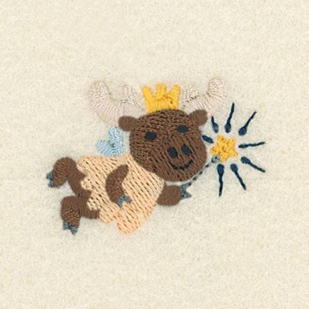 Picture of Tooth Fairy Moose Machine Embroidery Design
