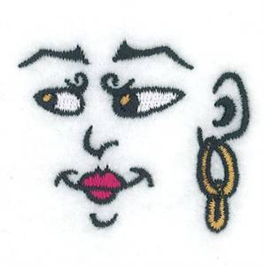 Picture of Classy Lady Machine Embroidery Design