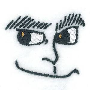 Picture of Eyebrow Guy Machine Embroidery Design