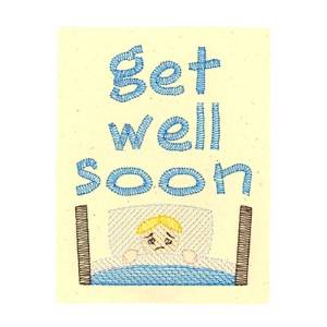 Picture of Get Well Soon Machine Embroidery Design