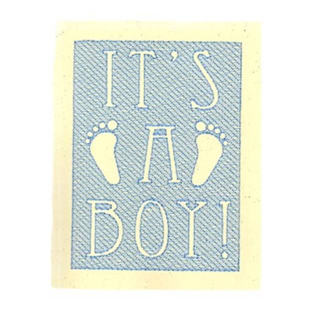 Picture of "its a Boy" Machine Embroidery Design