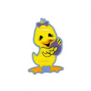 Picture of Baby Duck Utensil Holder Machine Embroidery Design