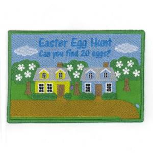 Picture of Egg Hunt Placemat Machine Embroidery Design