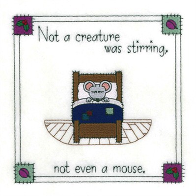 Not A Creature Machine Embroidery Design