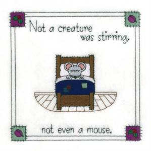 Picture of Not A Creature Machine Embroidery Design
