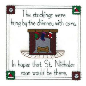 Picture of Stockings Were Hung Machine Embroidery Design