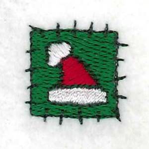 Picture of Santa Hat Patch Machine Embroidery Design