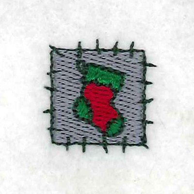 Stocking Patch Machine Embroidery Design