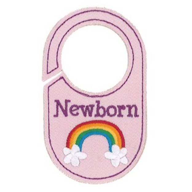 Picture of Newborn Closet Tag Machine Embroidery Design