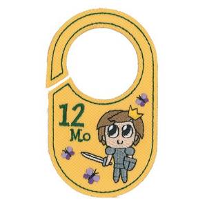 Picture of 12 Month Closet Tag Machine Embroidery Design