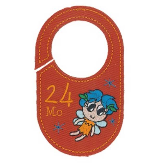 Picture of 24 Month Closet Tag Machine Embroidery Design