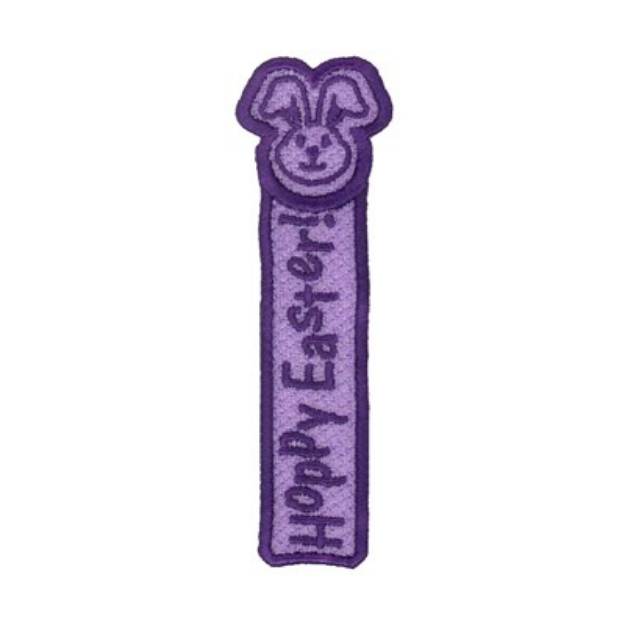 Picture of Hoppy Easter Bookmark Machine Embroidery Design