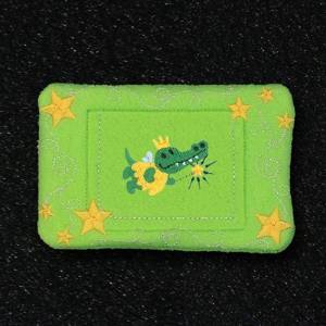Picture of Tooth Fairy Crocodile Pillow Machine Embroidery Design