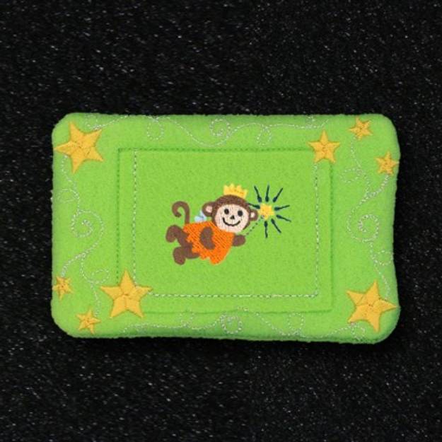 Picture of Tooth Fairy Monkey Pillow Machine Embroidery Design