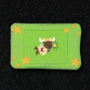Picture of Tooth Fairy Moose Pillow Machine Embroidery Design