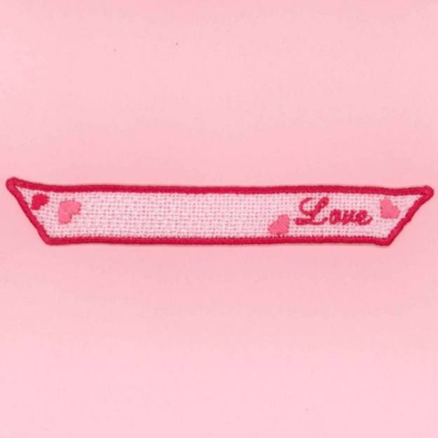 Picture of FSL Love  Ribbon Machine Embroidery Design