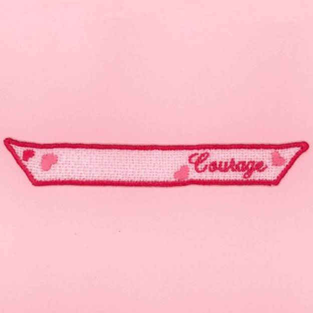 Picture of FSL Courage Ribbon Machine Embroidery Design