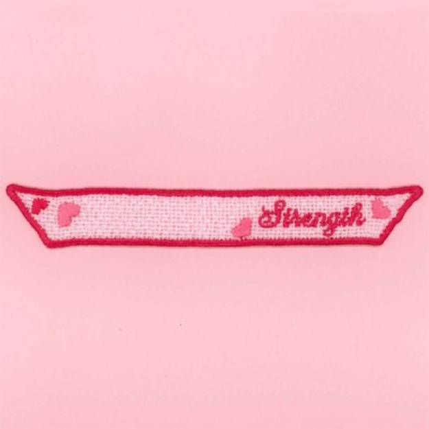 Picture of FSL Strength Ribbon Machine Embroidery Design