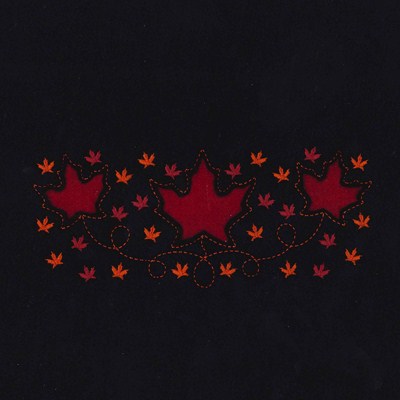 Maple Leaves Cutout Applique Machine Embroidery Design