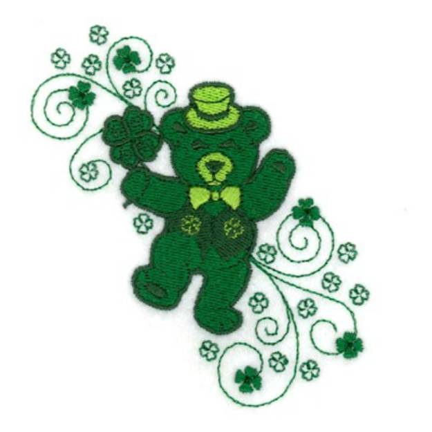 Picture of St. Patty Bear Machine Embroidery Design
