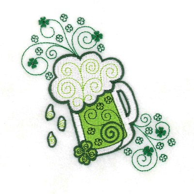 St. Patty Beer Machine Embroidery Design