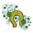 Picture of St. Patty Horseshoe Machine Embroidery Design