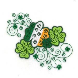 Picture of St. Patty Shamrocks Machine Embroidery Design