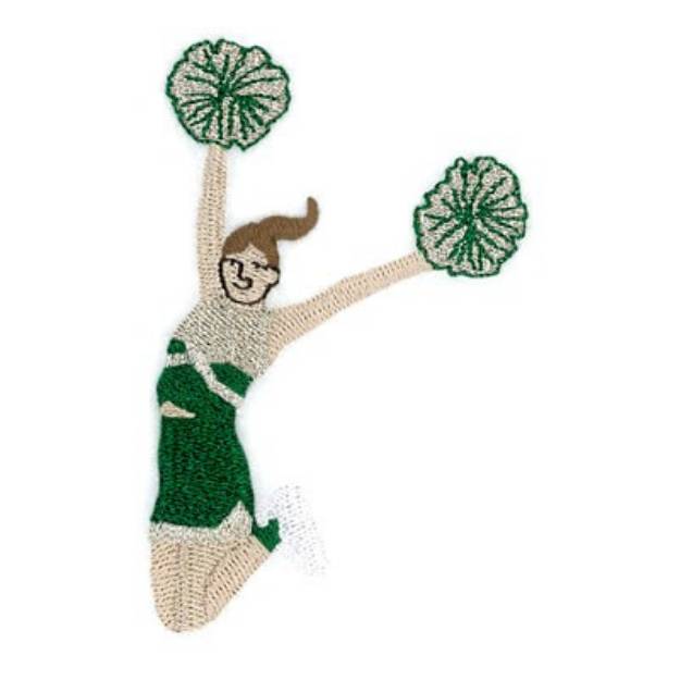 Picture of Sports Cheerleader Machine Embroidery Design