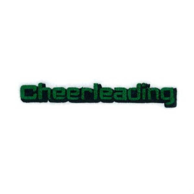 Picture of Cheerleading Text Machine Embroidery Design