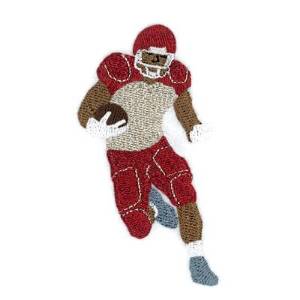 Picture of Football Player Machine Embroidery Design