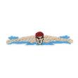 Picture of Swimming Guy Machine Embroidery Design