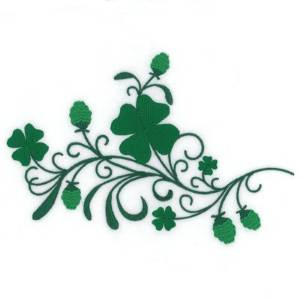 Picture of Swirl Clovers Machine Embroidery Design