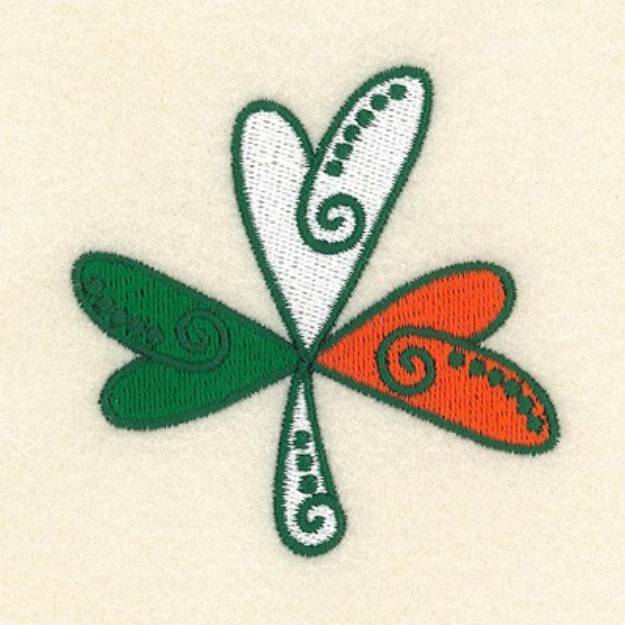 Picture of Shamrock Abstract Machine Embroidery Design