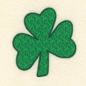 Picture of Patterned Shamrock Machine Embroidery Design