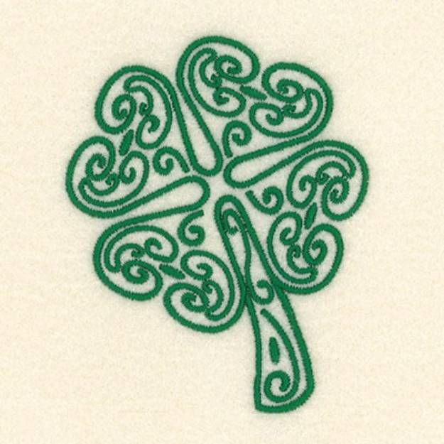 Picture of Scroll Clover Machine Embroidery Design