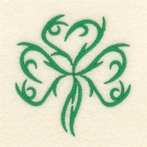 Picture of Tribal Shamrock Machine Embroidery Design