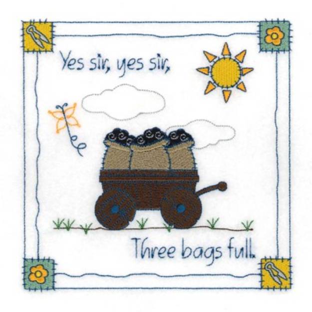 Picture of Three Bags Full Machine Embroidery Design