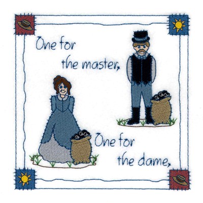 One For Dame Machine Embroidery Design