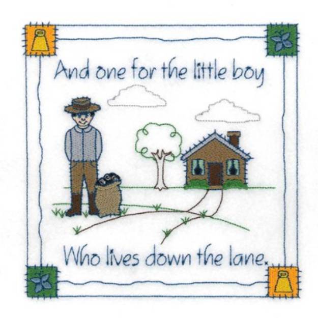 Picture of Down The Lane Machine Embroidery Design