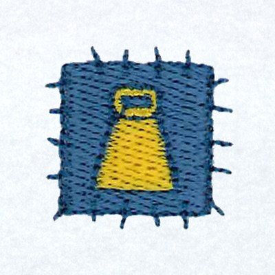 Sheep Bell Patch Machine Embroidery Design