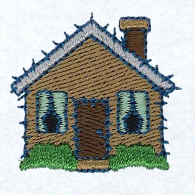 Picture of Sheep House Machine Embroidery Design