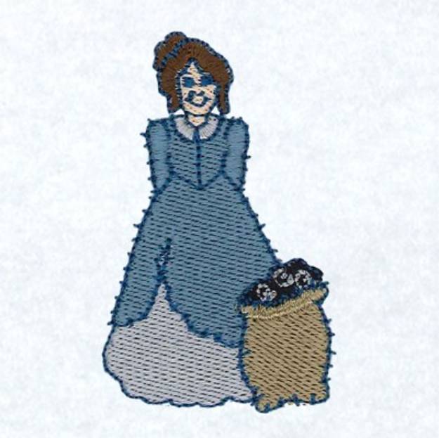 Picture of Sheep Dame Machine Embroidery Design