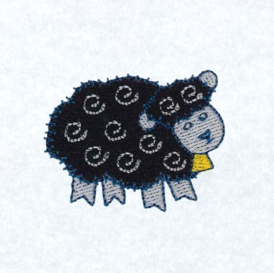 Black Sheep Machine Embroidery Design