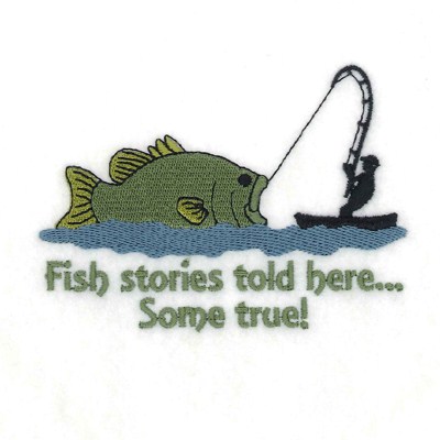 Fish Stories Machine Embroidery Design