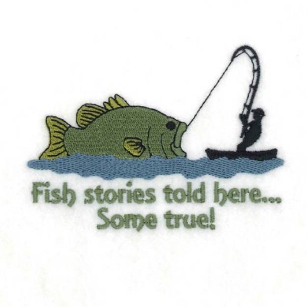 Picture of Fish Stories Machine Embroidery Design