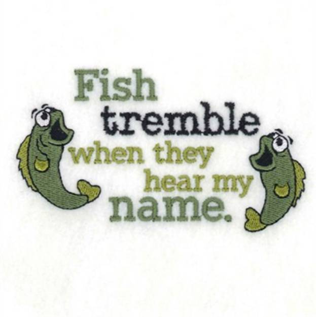 Picture of Fish Tremble Machine Embroidery Design