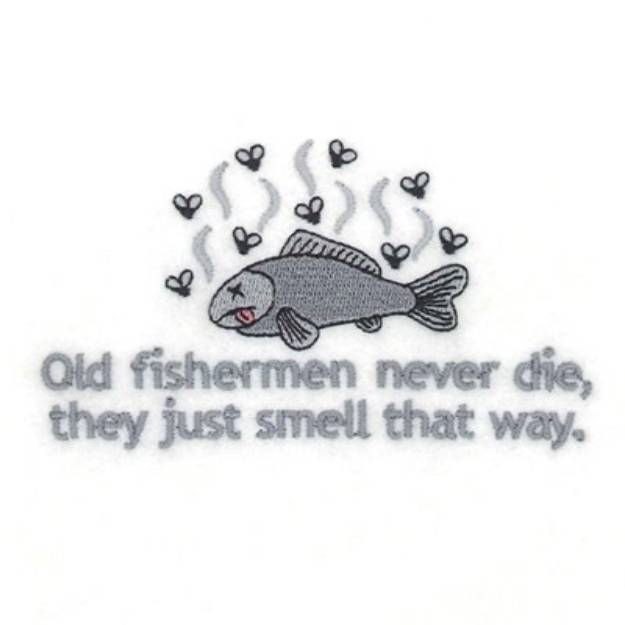 Picture of Old Fishermen Machine Embroidery Design
